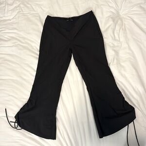 Silence + Noise Black Flared Capris